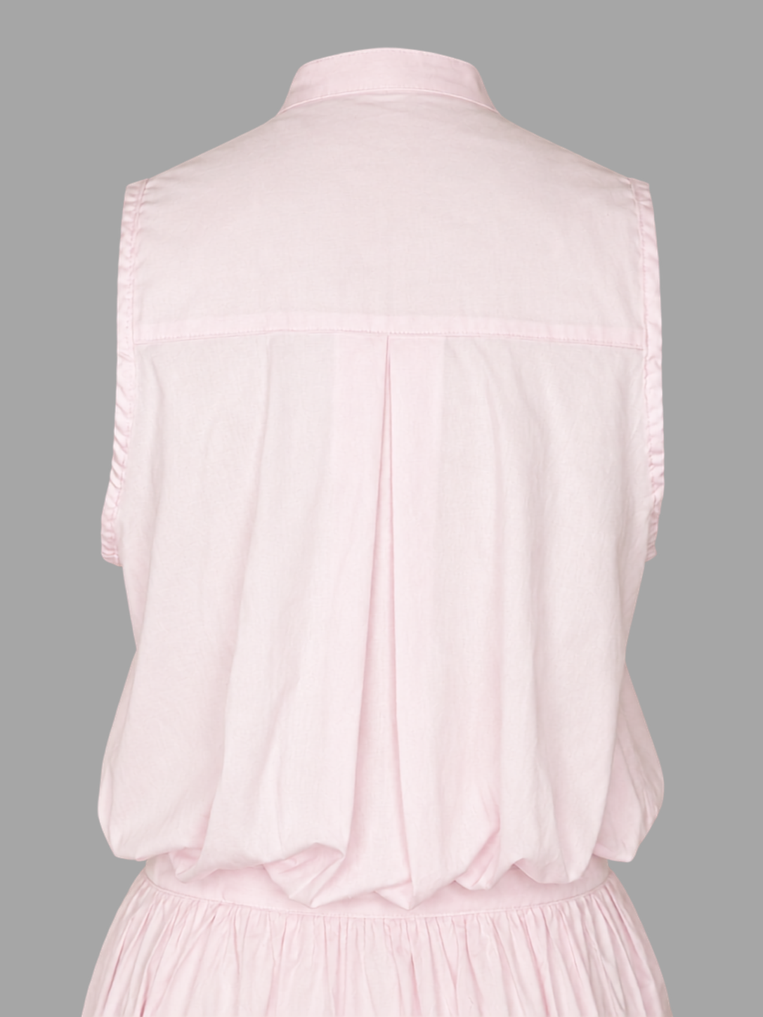 Tie Collar Shirt Dress