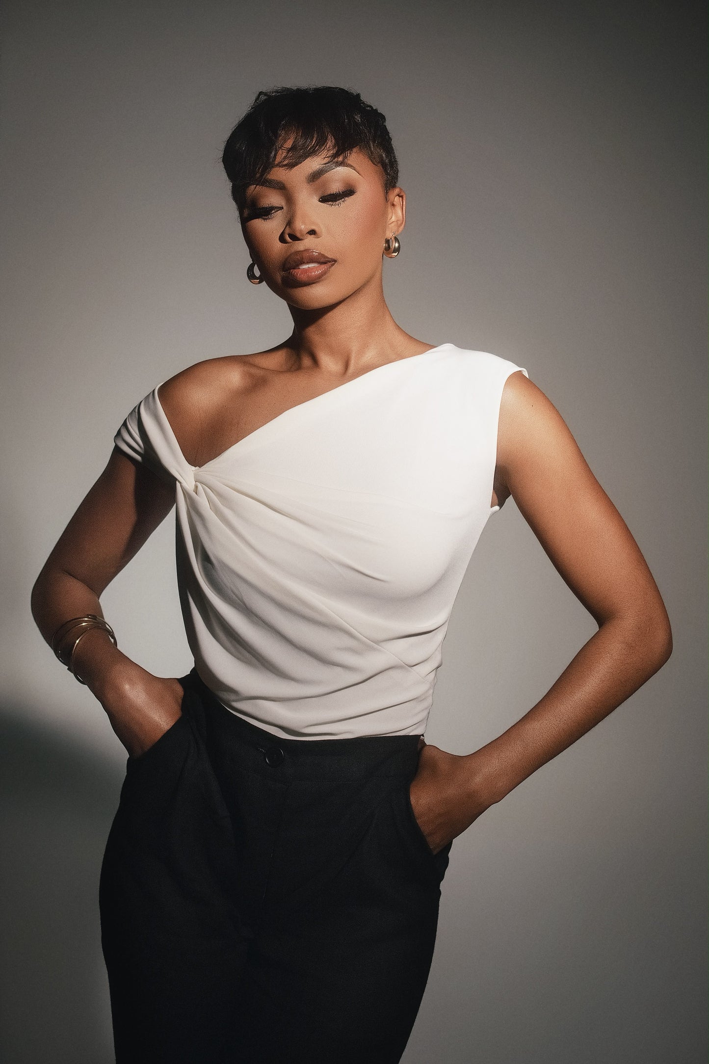 Twist Draped Top