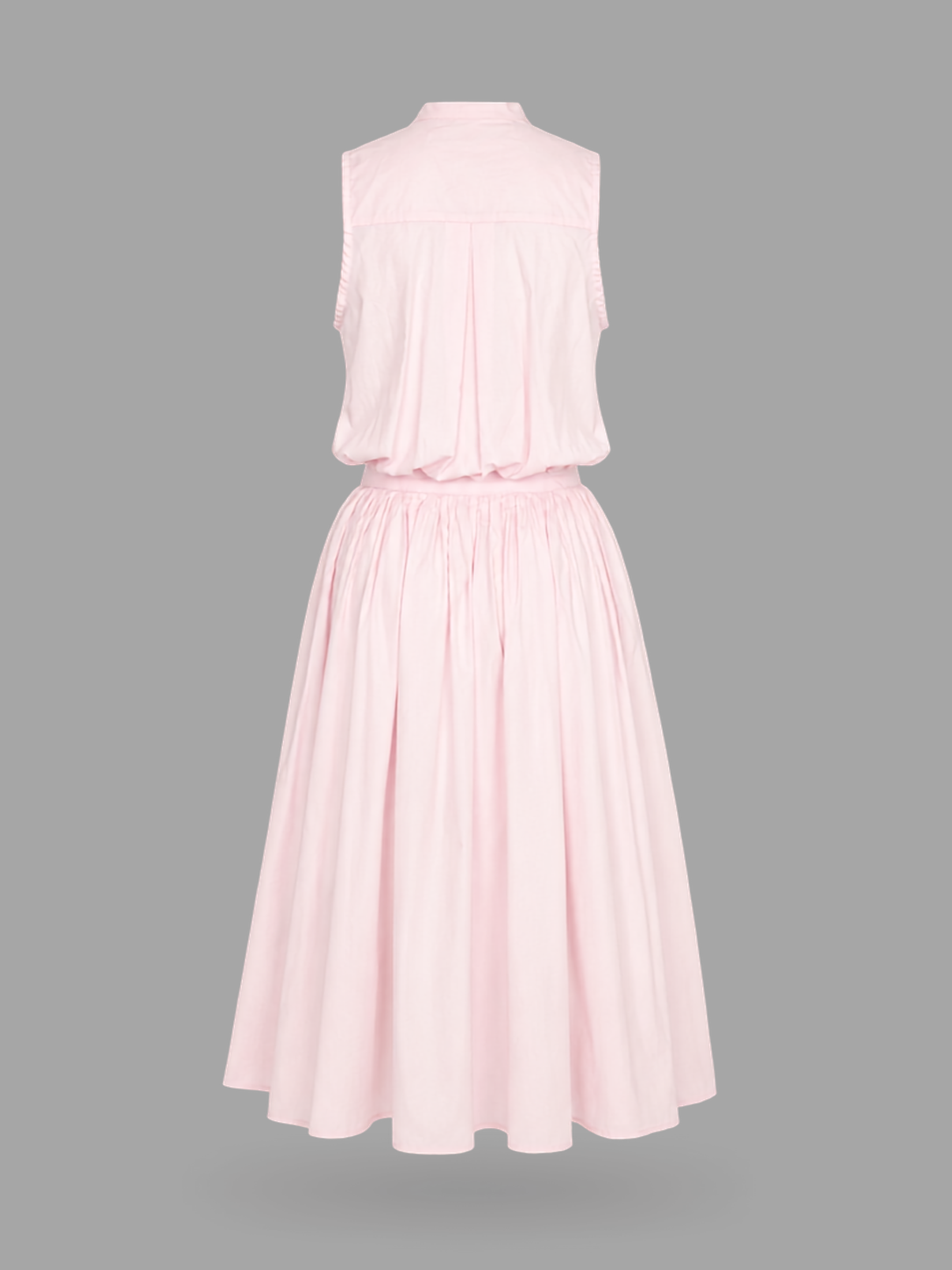 Tie Collar Shirt Dress