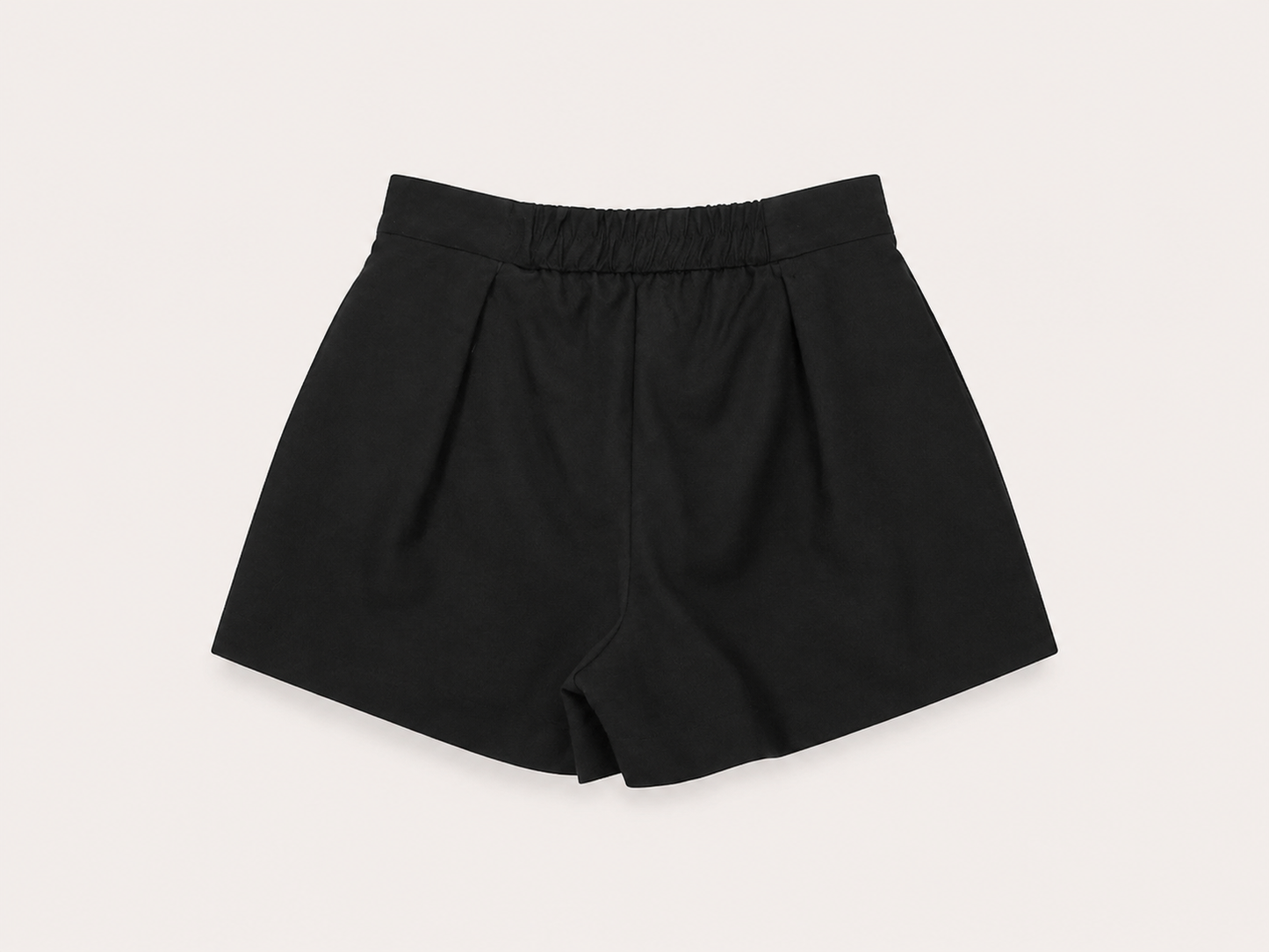 Pleated Sculpted Short