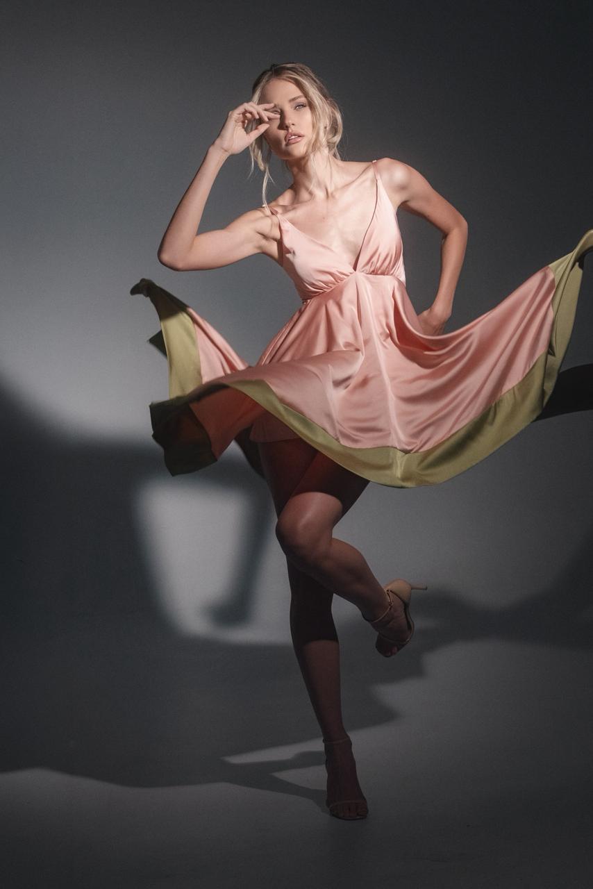 Satin Handkerchief dress